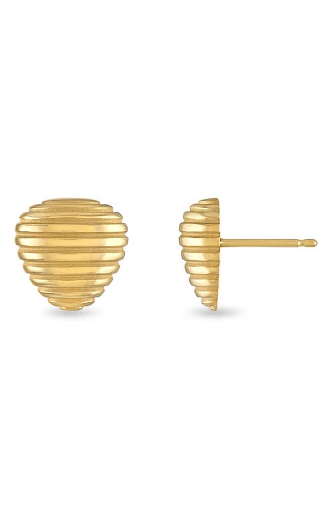 Pamela Zamore Isla Trillion Stud Earrings in Gold at Nordstrom