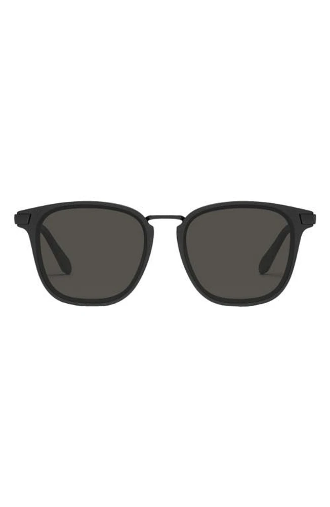 Quay Australia Jackpot Remixed 48mm Polarized Round Sunglasses in Matte Black Polarized at Nordstrom