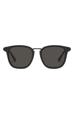 Quay Australia Jackpot Remixed 48mm Polarized Round Sunglasses in Matte Black Polarized at Nordstrom