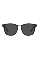 Quay Australia Jackpot Remixed 48mm Polarized Round Sunglasses in Matte Black Polarized at Nordstrom