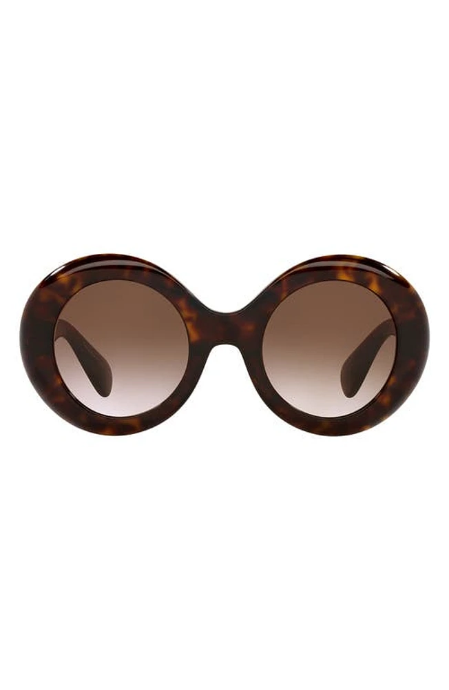 Oliver Peoples Dejeanne 50mm Round Sunglasses in Dark Brown at Nordstrom