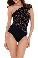 Magicsuit La Pax Goddess Convertible One-Piece Swimsuit Black/Brown at Nordstrom,