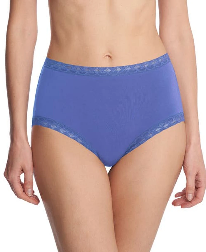 Natori Bliss Cotton Full Brief in French Blue at Nordstrom