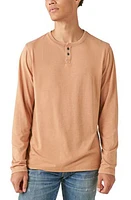 Lucky Brand Weekend Long Sleeve Henley Almond at Nordstrom,