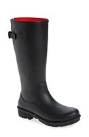 FitFlop WonderWelly Waterproof Rain Boot All Black at Nordstrom,