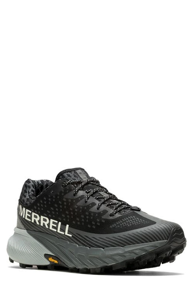 Merrell Agility Peak 5 Running Shoe Black/Granite at Nordstrom,