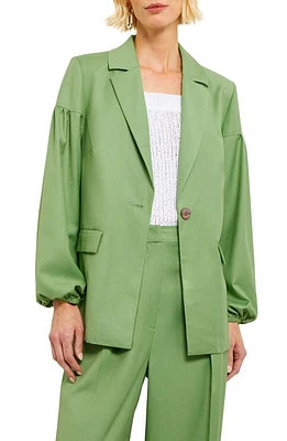 Misook Balloon Sleeve Blazer Verdant Clover at Nordstrom,