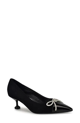 Nine West Wendon Pointed Cap Toe Kitten Heel Pump at Nordstrom