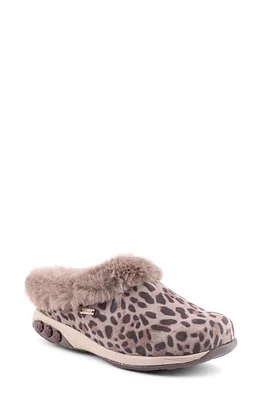 Therafit Scarlett Genuine Shearling Slipper Leopard Print Leather at Nordstrom,