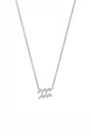 BYCHARI Zodiac Pendant Necklace in Aquarius at Nordstrom