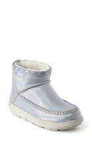 Manitobah Reflections Genuine Shearling Water Resistant Bootie Reflective Frost at Nordstrom,