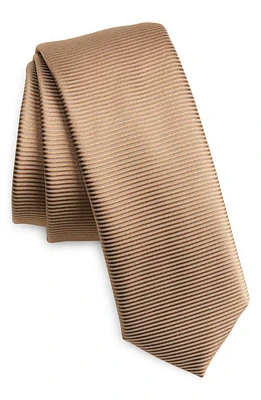 BOSS Recycled Polyester Tie in Medium Beige at Nordstrom