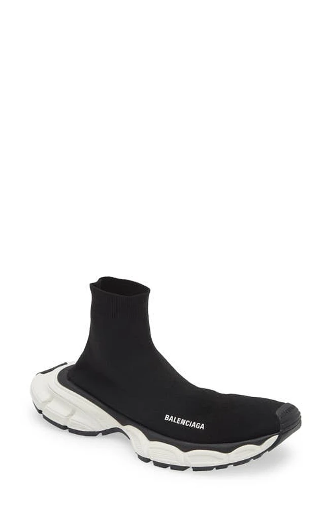 Balenciaga 3XL Sock Sneaker in Black/White at Nordstrom, Size 10Us