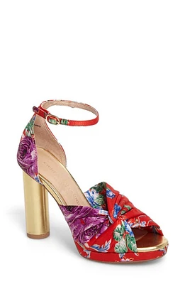 Chinese Laundry Flory Knotted Sandal Red Fabric at Nordstrom,