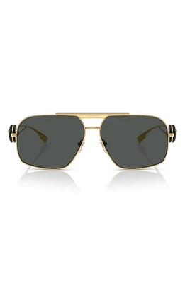 Versace 62mm Medusa Medallion Oval Sunglasses in Gold at Nordstrom