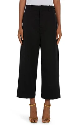 Bottega Veneta Grain de Poudre Sartorial Wool Culotte Trousers Black at Nordstrom, Us