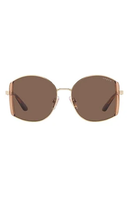 VOGUE 53mm Irregular Sunglasses in Pale Gold at Nordstrom