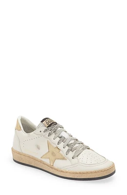 Golden Goose Ball Star Low Top Sneaker in Milk/Gold at Nordstrom, Size 9Us