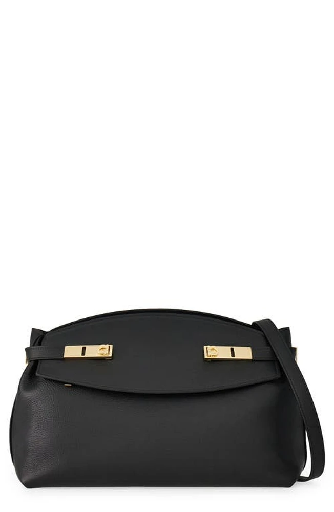 FERRAGAMO Large Hug Pouch Bag in Nero at Nordstrom