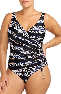 Artesands Provenance Rembrant Ruched One-Piece Swimsuit Black at Nordstrom, Us