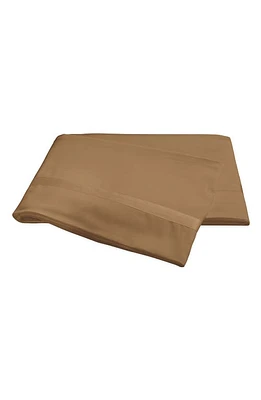 Matouk Nocturne 600 Thread Count Flat Sheet in Bronze at Nordstrom