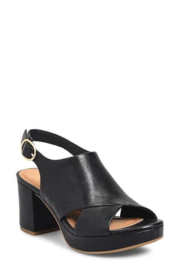 Söfft Liv Slingback Platform Sandal in Black at Nordstrom, Size 8.5