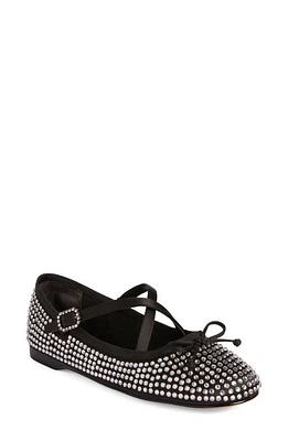 Circus NY by Sam Edelman Zuri Embellished Ballet Flat Black at Nordstrom,