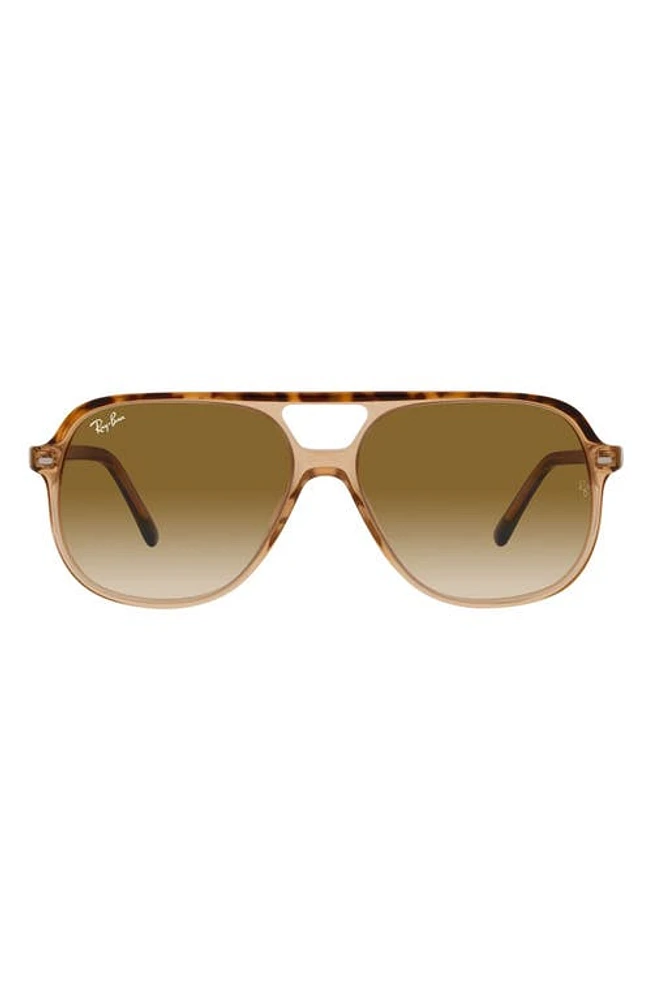 Ray-Ban 55mm Navigator Sunglasses in Havana Brown/Clear Brown at Nordstrom