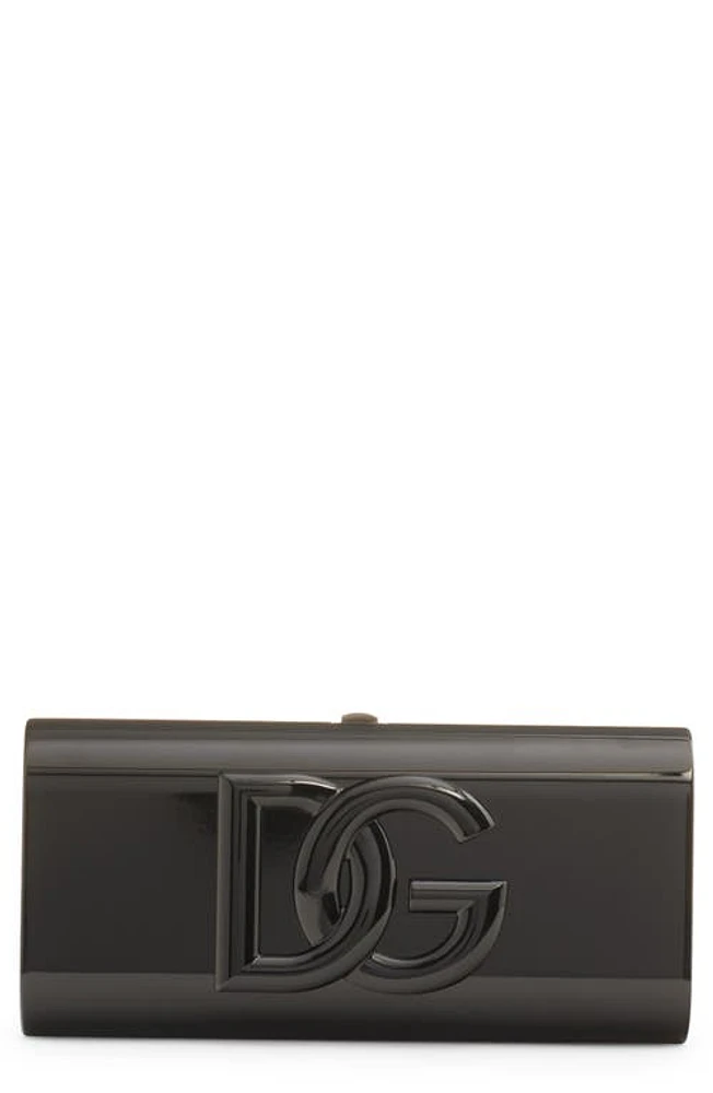 Dolce & Gabbana DG Logo Box Clutch in Black at Nordstrom