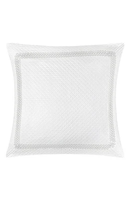 Matouk Astor Braid Matelassé Pillow Sham in Silver at Nordstrom