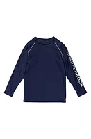 Snapper Rock Kids' Long Sleeve Rashguard Navy at Nordstrom,