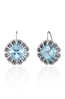 Mindi Mond Floating Aquamarine & Diamond Drop Earrings in White/Diamond/Aquamarine at Nordstrom