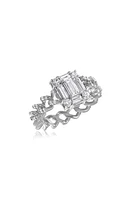 Mindi Mond Clarity Cube Diamond Link Ring in 18K Wg at Nordstrom, Size 7