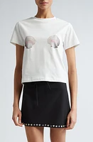 Sandy Liang Tellin Shell Graphic T-Shirt White at Nordstrom,