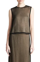 Vince Bead Detail Layered Tank Black at Nordstrom,