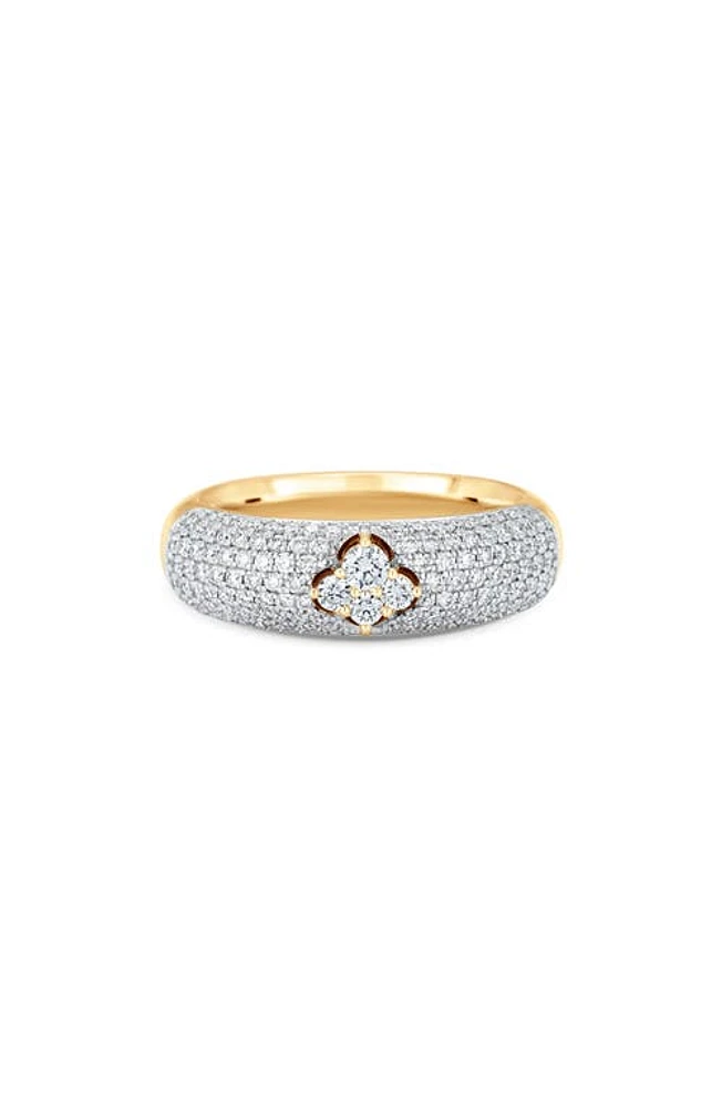 Sara Weinstock Dujour Pavé Diamond Cluster Ring in Yellow Gold at Nordstrom, Size 6.5