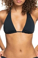 Roxy Beach Classics Tiki Triangle Bikini Top Anthracite at Nordstrom,