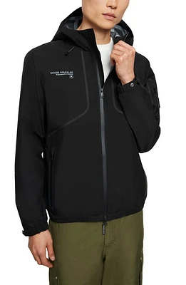 Moose Knuckles Monnoir Recycled Polyester Shell Jacket Black at Nordstrom,