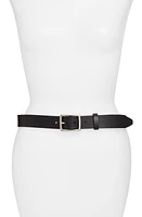 rag & bone Boyfriend Leather Belt Jet Black at Nordstrom,