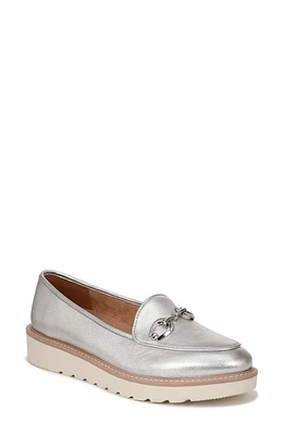 Naturalizer Adiline Bit Platform Loafer Silver Leather at Nordstrom,