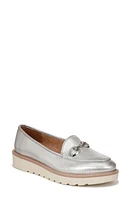 Naturalizer Adiline Bit Platform Loafer Silver Leather at Nordstrom,