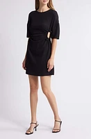 NIKKI LUND Mila Side Cutout Dress Black at Nordstrom,