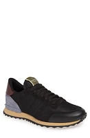 Valentino Garavani Nylon Rockrunner Sneaker in Black/Grey at Nordstrom, Size 7Us