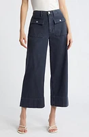 FRAME The '70s Patch Pocket Ankle Wide Leg Twill Pants at Nordstrom,