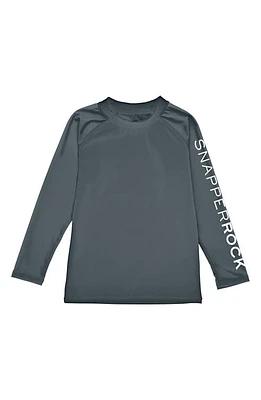 Snapper Rock Long Sleeve Rashguard Steel Grey at Nordstrom,