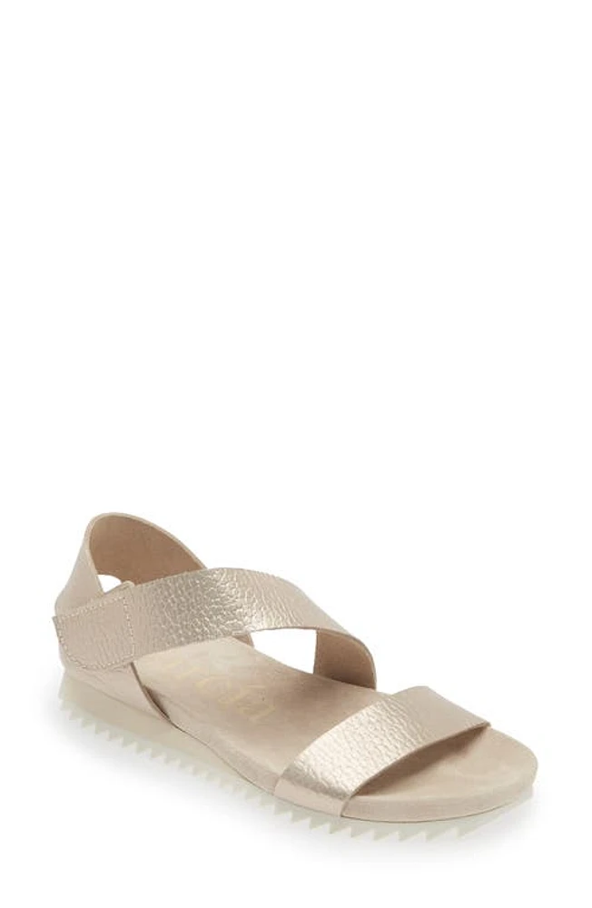 Pedro Garcia Jedda Strappy Wedge Sandal White Gold Cervo at Nordstrom,