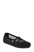 TOMS Classic Alpargata Slip-On Black Crochet at Nordstrom,