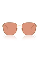 Ray-Ban 57mm Irregular Sunglasses in Pale Gold at Nordstrom