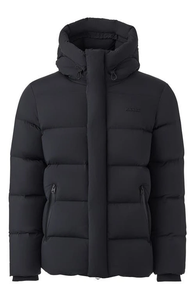 Mackage Graydon City Water Resistant Windproof Hooded Down Puffer Jacket Black at Nordstrom,