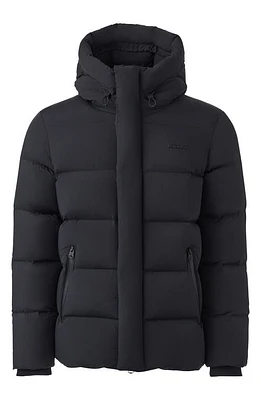 Mackage Graydon City Water Resistant Windproof Hooded Down Puffer Jacket Black at Nordstrom,